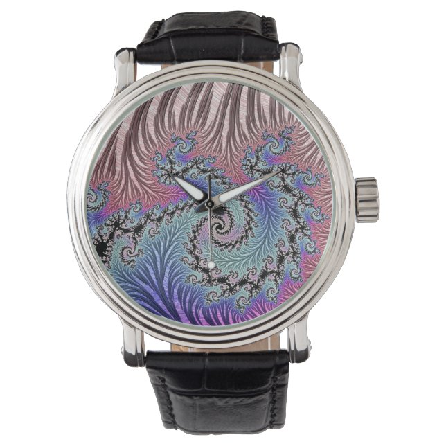 Montre Fractale en spirale funky (devant)