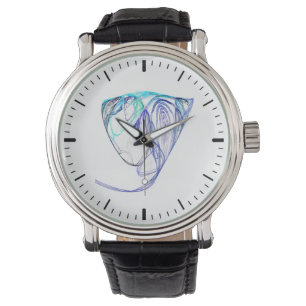 Montre Fractale - portrait d'éléphant