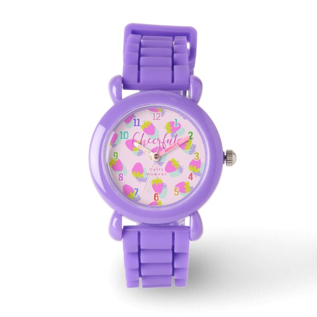 Montre Fraise rose (Recto)