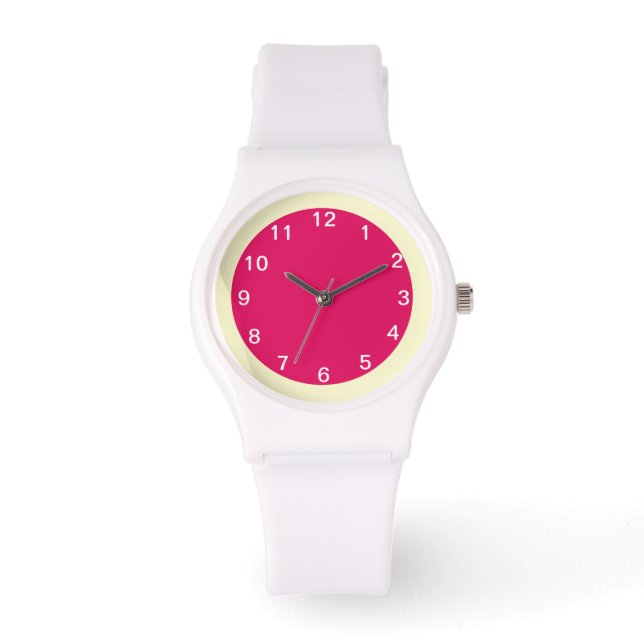 Montre Framboise et crème (Recto)