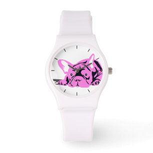 Montre Français Bulldog Pet rose