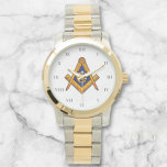 Montre Freemason Carré et Compass Charité Masonic<br><div class="desc">Maître adorable,  Freemason,  carré et boussole,  charité,  Montre de symbole maçonnique.</div>