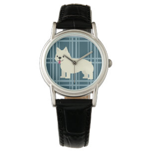 Montre Frenchie Plaid Blue