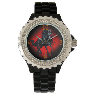 Montre Frison/Frisian " l'étalon noir, beauté de cheval