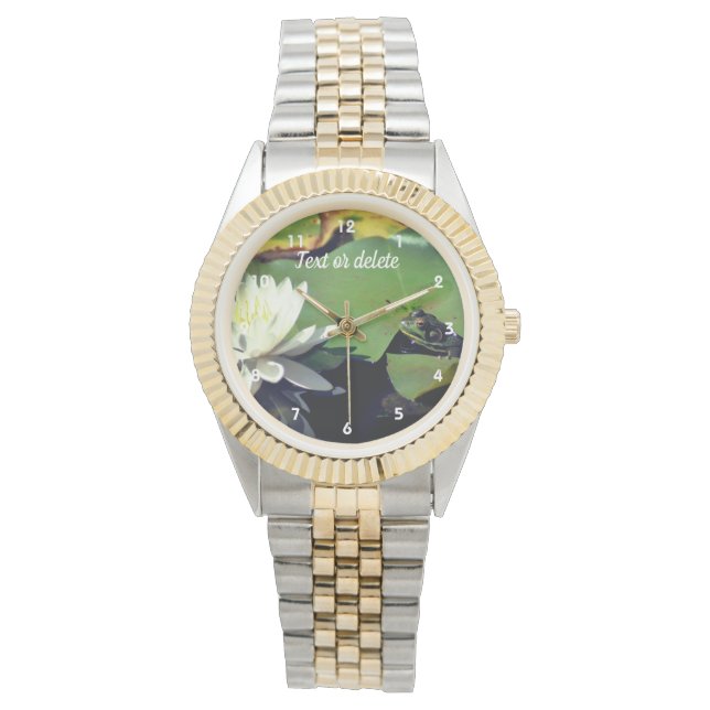 Montre Frog Amiring Water Lily Personalized (devant)