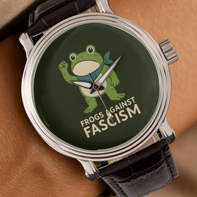 Montre Frogs Against Fascism Portland Frog Protest (Créateur téléchargé)