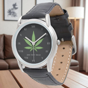 Montre Fumée de mauvaises herbes Nature Floral Flower