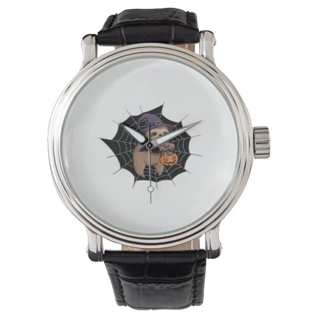 Montre Fun Halloween Sloth éffrayant - Joli Trick-or-Trea (devant)