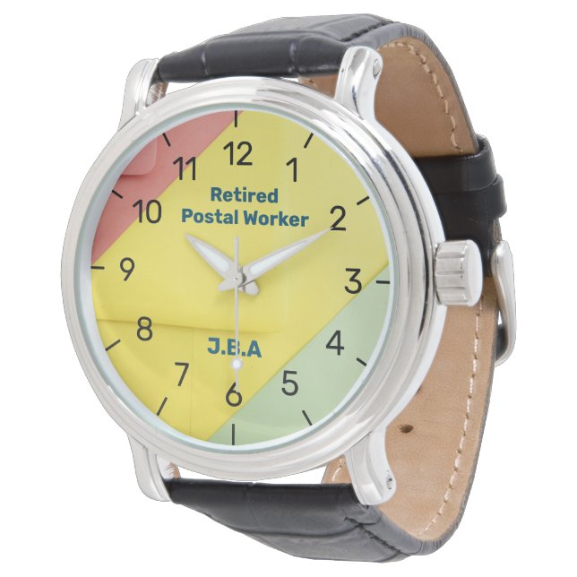 Montre Fun Retraité Postal Worker Watch Personnaliser le  (Incliné)