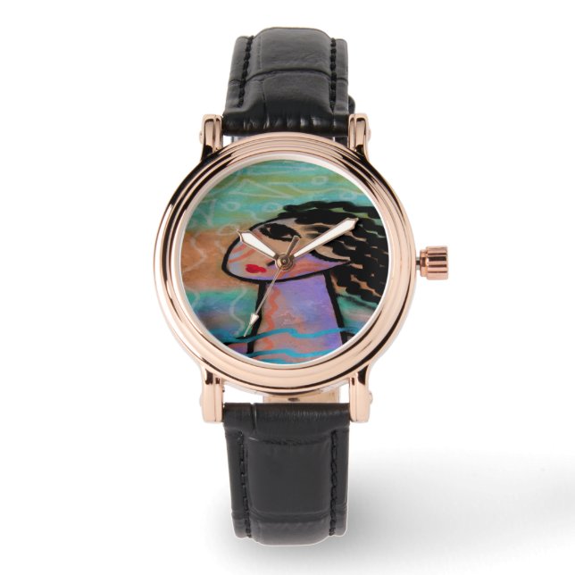 Montre Funky Abstrait Wearable Art (Recto)