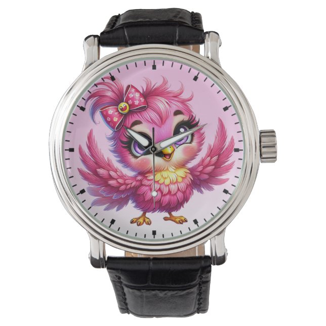 Montre Funny Bird Cartoon Sublimation-56342 (devant)