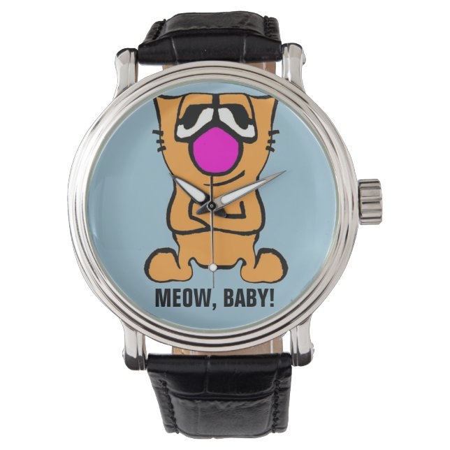 Montre Funny Chat Montres, Gibby Chat (devant)
