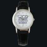 Montre Funny Geek informatique<br><div class="desc">Un cadeau cool pour un professeur de laboratoire d'informatique pour un geek de technologie. Ils ont déjà tout le matériel technologique dont ils ont besoin,  alors donnez-leur ce super nerdy présent. Un acronyme amusant pour un programmeur en informatique.</div>