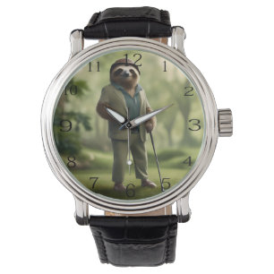 Montre Funny Golf Sloth,