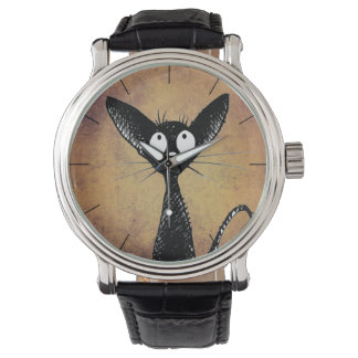 Montre Funny Petit Chat noir
