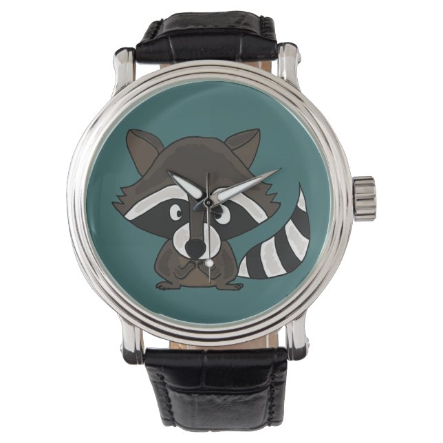 Montre Funny Raccoon Art Watch (devant)