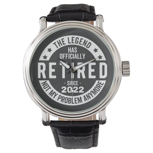 Montre funny retirement, retired, retired firefighter, re (devant)