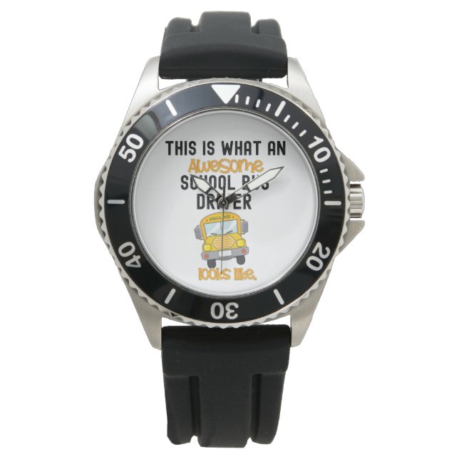 Montre Funny School Bus Driver C'est ce qui est génial (devant)