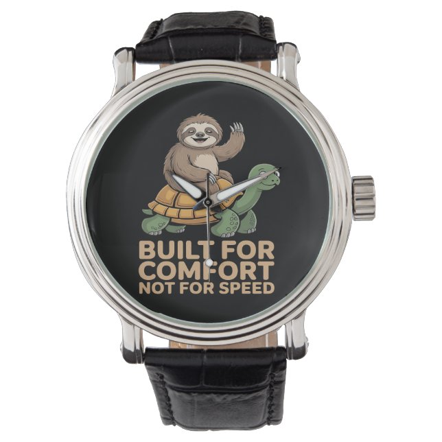 Montre Funny Sloth Riding Turtle (devant)