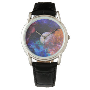 Montre Galaxie colorée Espace extra-atmosphérique Peint