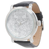 Montre Garçon d'honneur Monogramme Moderne (Incliné)