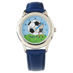 Montre Garçon fait sur commande du football