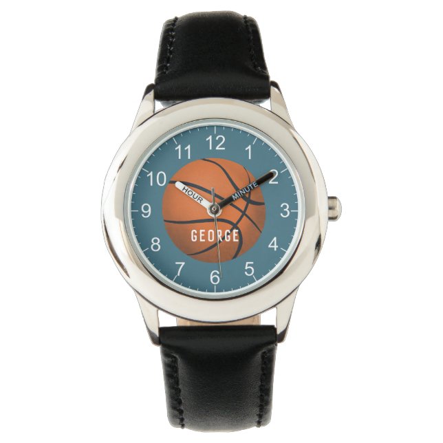 Montre Garçons Blue Sports Basketball Enfants (devant)