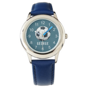Montre Garçons Blue Sports Football Football Enfants