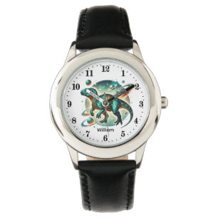 Montre Garçons cool Cosmik Dinosaure ajoute nom