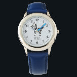 Montre Garçons Cute et moderne Safari Zèbre & Nom Enfants<br><div class="desc">Cette jolie montre pour enfants moderne comporte un dessin animé zèbre, et peut être personnalisée avec votre nom de garçon. Avec des chiffres clairs et faciles à lire, cette "première" montre est idéale pour les enfants ou les tout-petits qui commencent à apprendre l'heure. Le concept idéal du safari dans la...</div>