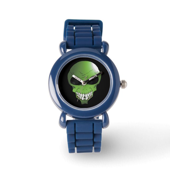 Montre Garde Alien vert pour enfants (Recto)
