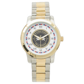 Montre Garde côtière RAdm Retraité Bouclier noir