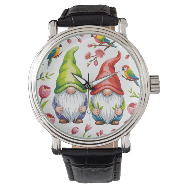 Montre Garden Gnomes with Tropical Parrots  (devant)