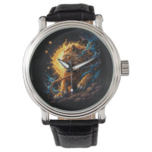 Montre Gardien du Seuil Solaire – Lion de l'Équilibre