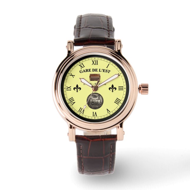 Montre Gare de L’Est ~ Paris France ~ Piano debout ~ W (Recto)