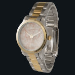 Montre Garnet Weft<br><div class="desc">Garnet Weft III par Juin Erica Vess. Fait dans une couleur pêche, ce design ressemble à l'apparence d'un tissu en détresse.</div>