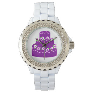 Montre Gâteau de mariage violet