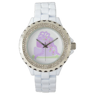 Montre Gâteau Fantaisie Violet