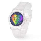 Montre gay pride Rainbow Love Poignet Montres & Ca (Angle)