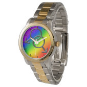 Montre gay pride Rainbow Love Poignet Montres & Ca (Incliné)
