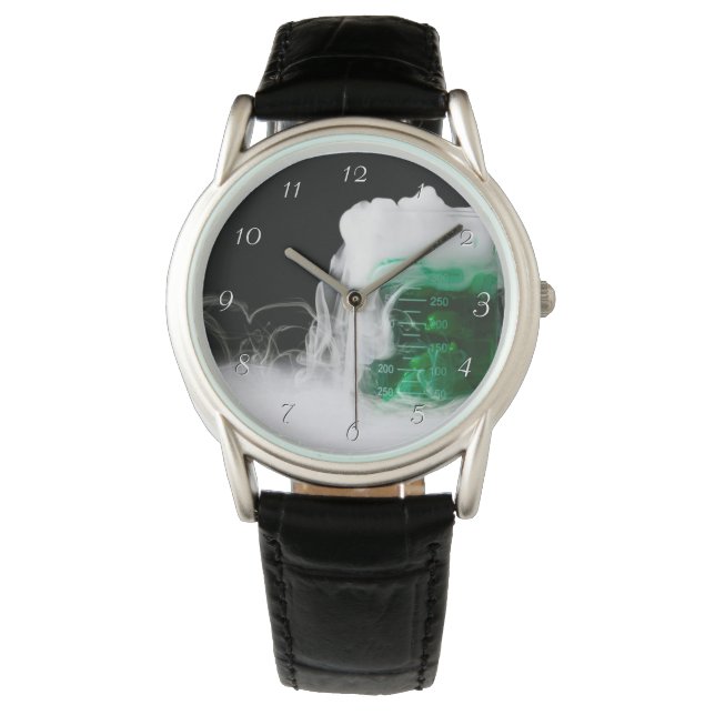 Montre Gaz de bécher à fluide vert (devant)