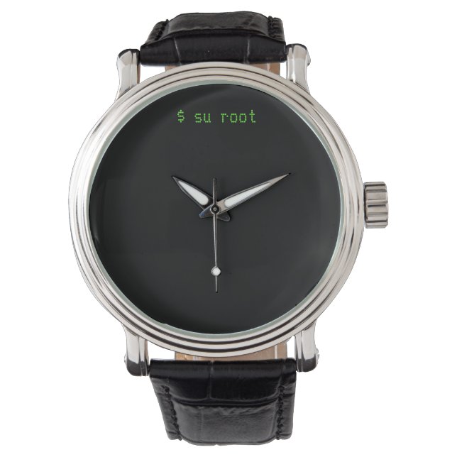 Montre Geek Watch #4 Unix Linux (devant)