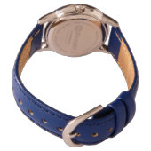 Montre GEM PIERRE numérique or bleu saphir (Dos)