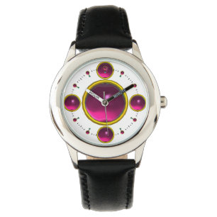 Montre GEM STONE NUMÉRIQUE or rose amethist