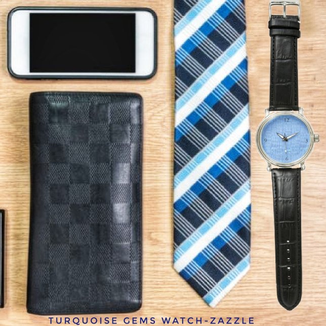 Montre Gemmes turquoise (Créateur téléchargé)