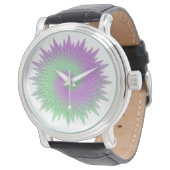 Montre Geometric Purple and Green (Incliné)