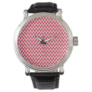 Montre Géranium Elegant Chevron Design