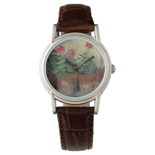 Montre Geraniums dans les pots (devant)