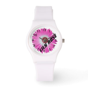 Montre Gerbera Daisy Rose Personnalisé