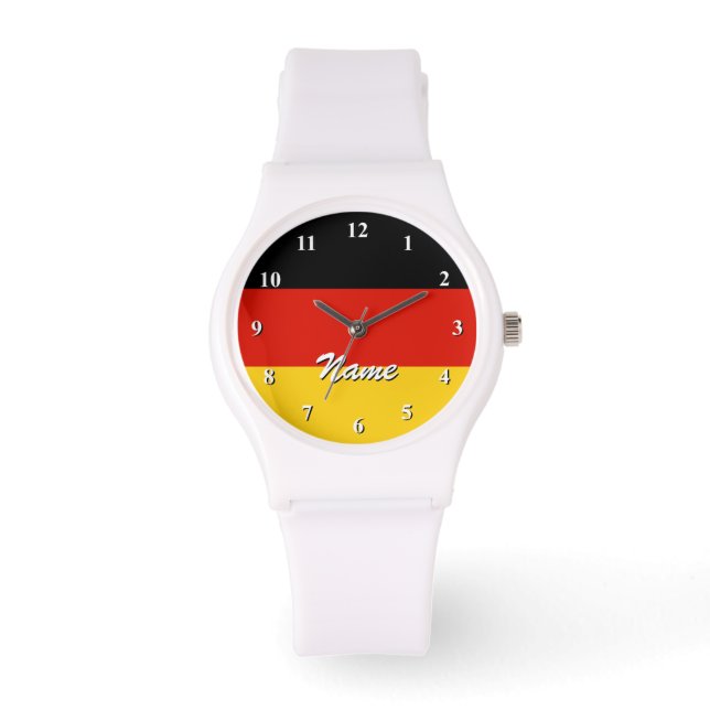 Montre German flag watches | Personalizable with name (Recto)